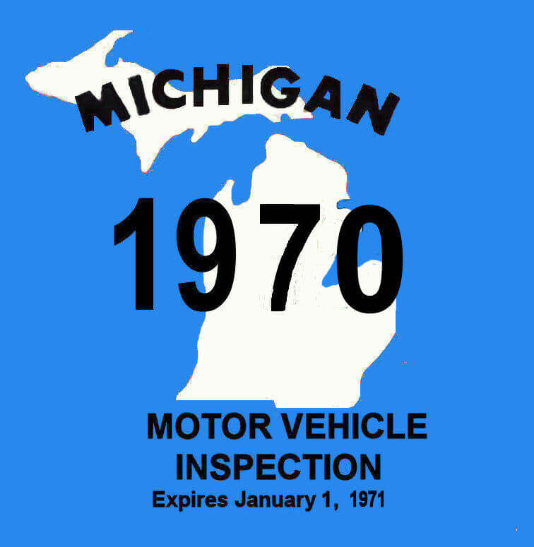 (image for) 1970 Michigan inspection sticker